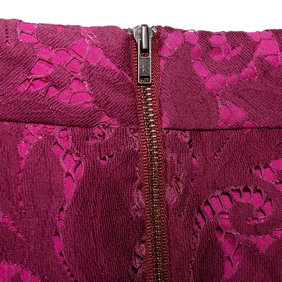 Cabi "Plumberry Frolic" Lace Overlay Skirt - Picture 12 of 12